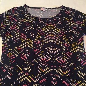 Boho tribal print t-shirt summer dress bodycon M